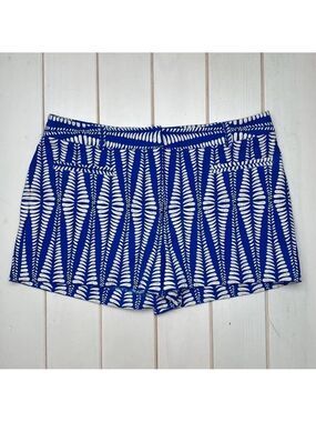 Tara Jarmon Blue and White Patterned Women Shorts